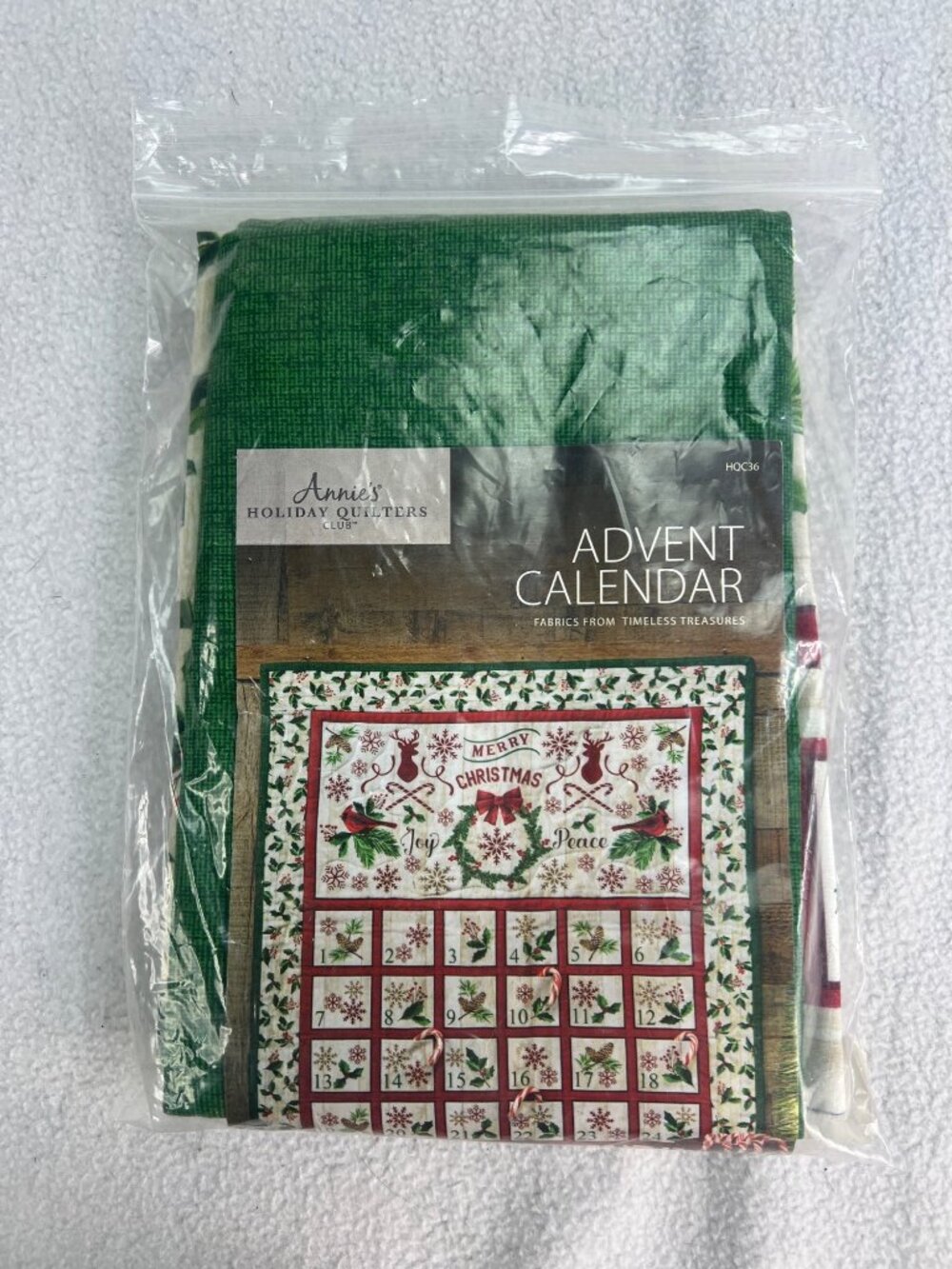 Annies Holiday Quilters Club Advent Calendar Fabric Kit Christmas HQC36